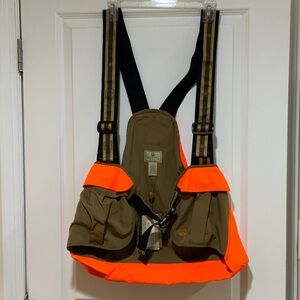 Durable Olive and Orange Men's Backpack